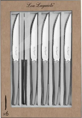 Produktbild von Set mit 6 steakmessern Laguiole 251306MB02K35