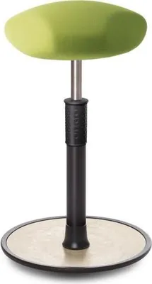 Produktbild von Sitz- Stehhocker Free Tall Triangel Gestrick Hellgrün schwarz /cremeweiß.