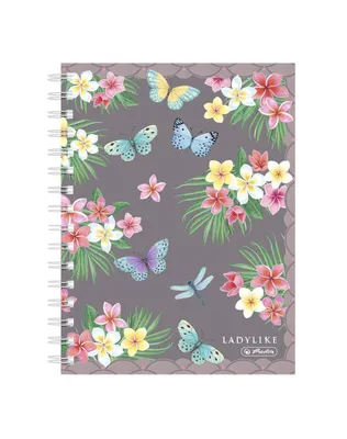 Produktbild von Herlitz Spiralkladde / Spiralblock / DIN A6 / kariert / "LadyLike Butterflies"