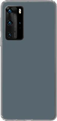 Produktbild von MuchoWow® Handyhülle Schutzhülle Hülle für Telefoonhoesje Huawei P40 Pro Farben - Blau - Innen Silikon Softcase Handy Hülle - Schutz