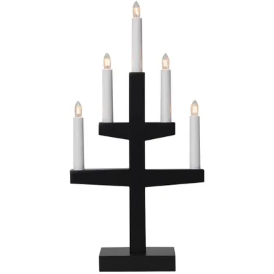 Produktbild von Star Trading 211-02, Leichte Dekorationsfigur, Schwarz, IP20, Weiß, 5 Glühbirne(n), E10
