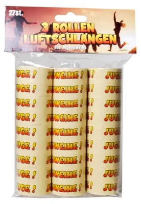 Produktbild von Luftschlangen "Jugendweihe", 3-tlg. * neues Motiv