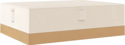 Produktbild von Outsunny Schutzhülle für Gartenmöbel, 275 x 208 x 78, 600D Oxford-Gewebe, wasserdichte Abdeckung für Sofas, Tische im Freien, mit 4 Belüftungsöffnungen, 5 Griffen und Zugschnur, Beige