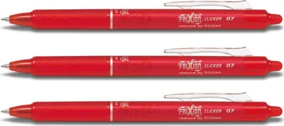 Produktbild von Pilot Frixion Clicker 0.7 Tintenroller 3er-Set rot