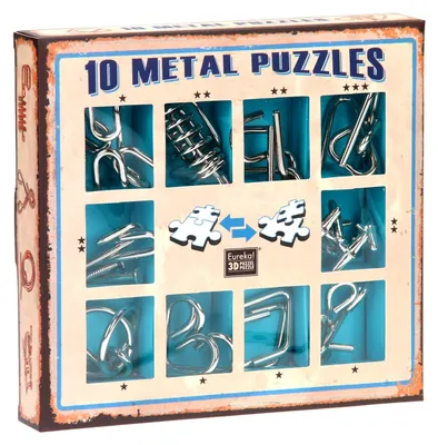 Image de Breinpuzzelset Blauw, 10st.