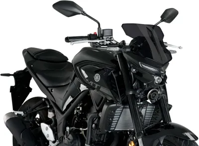 Produktbild von Puig New Generation Sport Yamaha Mt03 2020-2025 Sport-windschutzscheibe Silber  Silber One Size