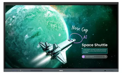 Produktbild von BenQ RE6505E, 165,1 cm (65"), 1428,5 x 803,5 mm, 500 cd/m², 3840 x 2160 Pixel, 4K Ultra HD, IPS, KI-generiertes Bild
