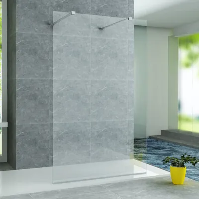 Produktbild von Aloni Walk- In Duschwand beidseitig begehbar Klarglas 8 mm (BxH) 1000 x 2000 mm