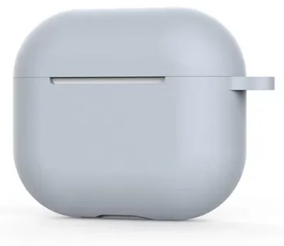 Obrázek produktu pro Šedé pouzdro pro AirPods 3 – Ochranné pouzdro z silikonu, kompatibilní s Apple AirPods 3 – Šedá barva – CHPN