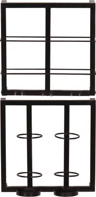 Produktbild von TPFLiving Weinregal-Set, 2-teilig Metall antikschwarz