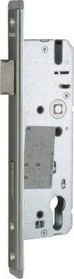 Immagine prodotto di Serratura per telaio KFV 49PZW, serratura da infilare, serratura di sicurezza, protezione antiscasso, perni in acciaio, zincata, DM 45 mm, distanza 92 mm, esclusione del catenaccio 20 mm