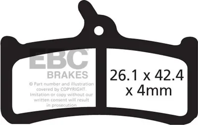 Image de CFA359R - Plaquettes de frein vélo (performance organique) EBC Brakes