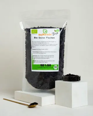 Produktbild von 250 g Bio Dulse Flocken | Flocken | Vegan | Glutenfrei | Algen-Topping