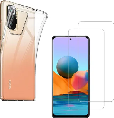 Image de Housse pour Xiaomi REDMI NOTE 10 PRO avec 2 films de protection d'écran en verre trempé Phonillico®