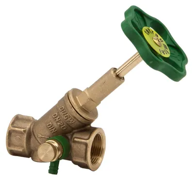 Image de Robinet de dérivation, raccord à manchon avec purge, acier inoxydable, DN20, filetage intérieur 3/4",  DVGW