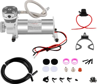Immagine prodotto di Compressore per sospensioni pneumatiche, pressione massima 200 PSI, elevata portata d'aria, argento