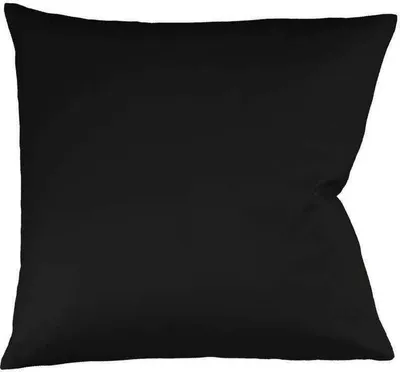 Produktbild von Fleuresse Mako-Satin-Kissenbezug uni colours schwarz 941