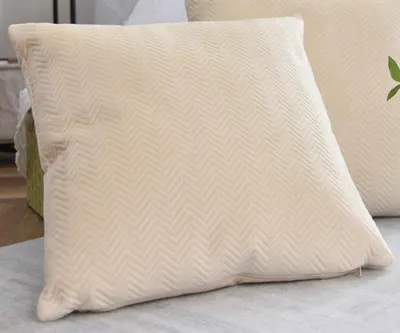 Produktbild von Kissen Dekokissen LxB 45x45 cm Creme Jacquard »GRETA« mit Fischgrät-Design pflegeleicht Reißverschluss weiche 320g Füllung - Vielfältige Farbauswahl, 2023510