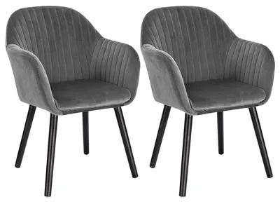 Zdjęcie produktu dla Krzesło do jadalni - Krzesło - Krzesło do stołu - Krzesło biurowe - Tapicerka - Ergonomiczne oparcie - Drewniane nogi