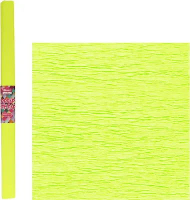Produktbild von Spirit Krepppapier Fluorisierend 200 x 50 cm, Farbe:gelb fluorisierend