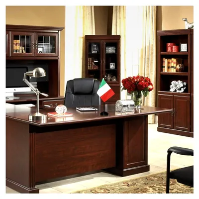 Produktbild von Italien Deluxe Schreibtischflaggenset - 6 x 4 Zoll italienische Miniatur-Desktop-Flagge mit 12 Zoll massivem Pol - lebendige Farben und lichtbeständig - schwarze Basis und Speerspitze