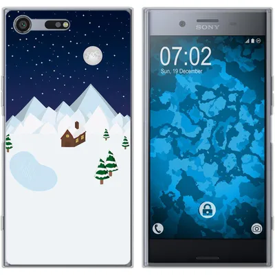 Produktbild von PhoneNatic Case kompatibel mit Sony Xperia XZ Premium Silikon-Hülle X Mas Weihnachten Winterwonderland M6