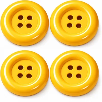 Immagine prodotto di 4x bottoni Super XL Mario 3 cm gialli per costumi, travestimenti, adulti