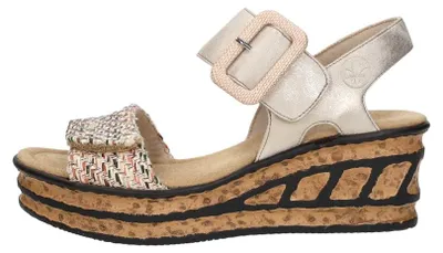 Produktbild von Rieker Sandalen Plat  Sandalen Plat - Beige - Maat 41