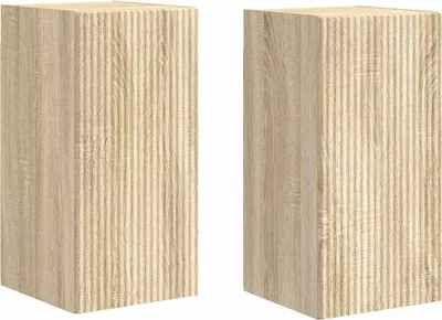 Produktbild von vidaXL TV-Wandschrank 2 stk. Sonoma Holzwerkstoff