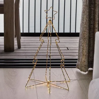 Produktbild von Sirius LED Baum Esther 225 LED warmweiß außen 60 cm gold