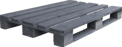 Produktbild von Deko-Palette aus Nadelholz, anthrazit, gehobelt, Maße 120x80x14 cm