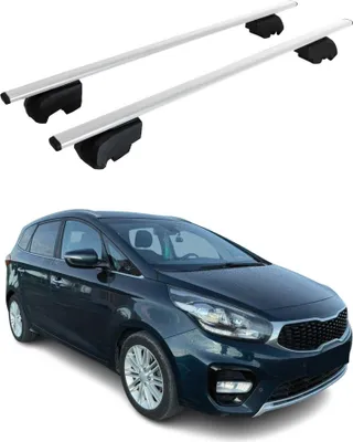 Produktbild von Dachträger Gepäckträger für Kia Carens 2013-2021 Grundträger ABE Silber 2x