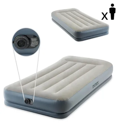 Zdjęcie produktu dla Materac dmuchany 191x99 cm z pompką jednoosobowy INTEX 64116ND