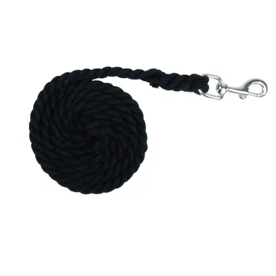 Image de Waldhausen Longe d'attache Coton avec mousqueton noir, taille unique