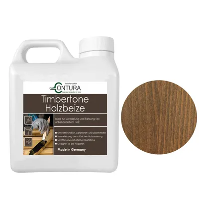 Produktbild von Contura Holzbeize 1Liter Holzfarbe Tischler Positiv Beize Holz Farbe Wasserbeize Parkett - Eiche Antik