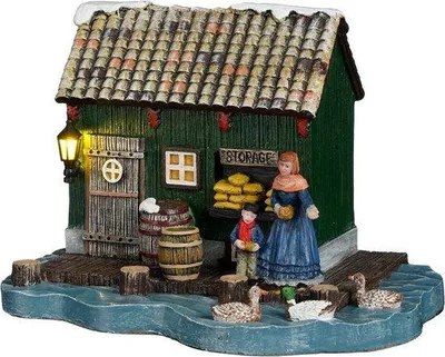 Produktbild von Luville Zaanse Scheune, traditionelles rustikales Miniaturgebäude, 18,5x12,5x12,5 cm