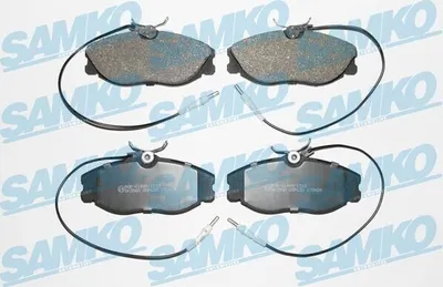 Produktbild von SAMKO Bremsbeläge Satz Vorne Bremsklötze passend für PEUGEOT 306 Schrägheck (7A, 7C, N3, N5) 5SP620
