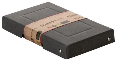 Produktbild von Aufbewahrungsbox Schwarz, A6, 18,5 x 12 x 2,5 cm, Deckel,Pappe, genietet