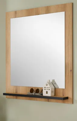 Produktbild von Garderobenspiegel mit Ablage "Design-D" in Evoke Eiche 79 x 89 cm