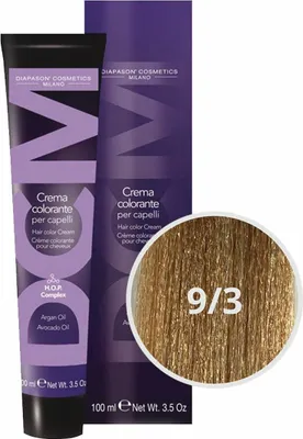 Produktbild von Diapason Haarfarbe Diapason Color Hair Color Cream 9/3 Very Light Golden Blond