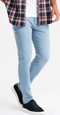 Produktbild von Ombre Clothing Denim-Hosen für Männer Thiaw hellblau M