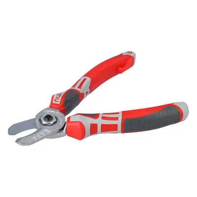 Produktbild von NWS Kabelschneider 160mm | Zum Abisolieren und Schneiden von Kupfer- und Alukabel |  Spezial-Werkzeugstahl, geschmiedet, ölgehärtet