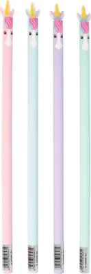 Produktbild von Bleistift HB aus Holz mit Einhorn-Motiv für Schule, Büro und kreatives Zeichnen