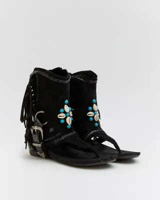 Produktbild von Ibiza Sandalen  Suedine Franjes