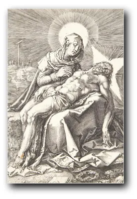 Immagine prodotto di Stampa artistica raffigurante la "Pietà" di Hendrick Goltzius – 20x30 cm – non incorniciata