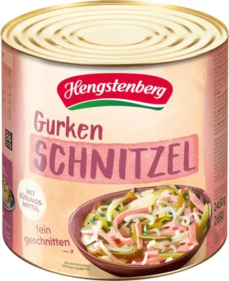 Produktbild von Hengstenberg Gurkenschnitzel aus deutschem Anbau ATG 1325g Dose 2650ml