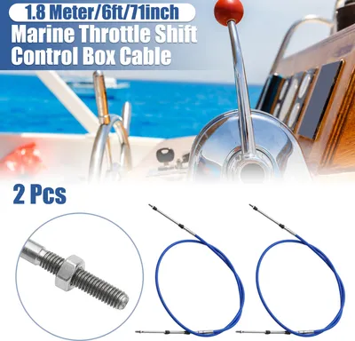 Image de 2pcs 6 ft 1,8 Mètre 71pouce Accélérateur Changement Vitesse TélécommandeBoîtier Câble