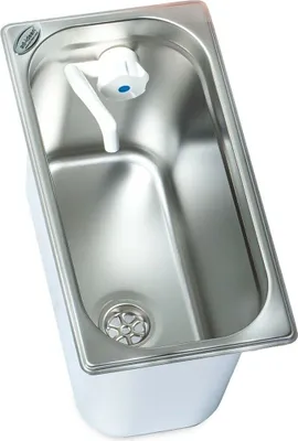 Image de Évier en acier inoxydable Camping Évier intégré + vidange 325x176x200