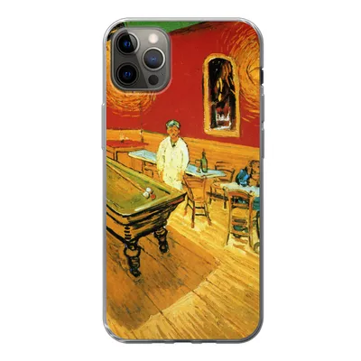 Produktbild von MuchoWow® Handyhülle Schutzhülle Hülle für iPhone 13 Pro Max Das Nachtcafé - Vincent van Gogh Silikon Softcase Handy Hülle - Mobiltelefon