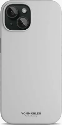 Image de Vonmählen Étui en silicone écologique pour iPhone 15 Gris clair